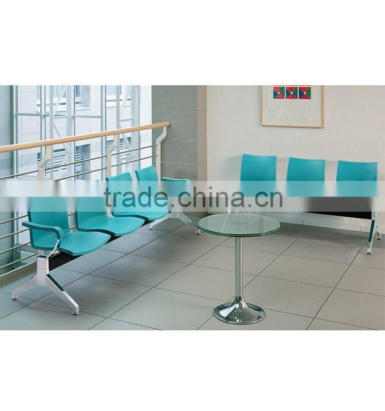stainless steel 3-seater waiting chair