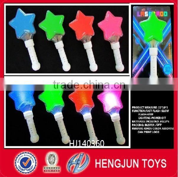 2015 hot item eco-friendly plastic star shape LED glow stick