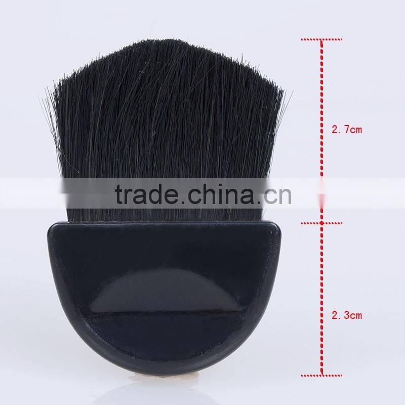 excellent animal hair white half moon blush brush with smooth face