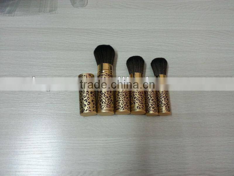 leopard print retractable blusher brush,cosmetic implement