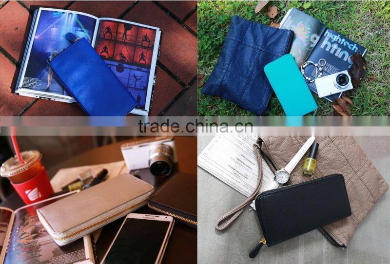 2015 new lady long purse More screens zipper lady's wallet