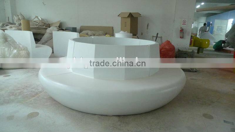 Shopping Mall fibreglass plant box with seating/large fibreglass Hotel furniture