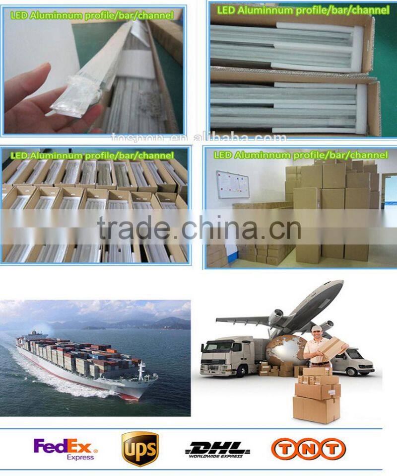 Recessed Alu LED profile with 60degrees lens