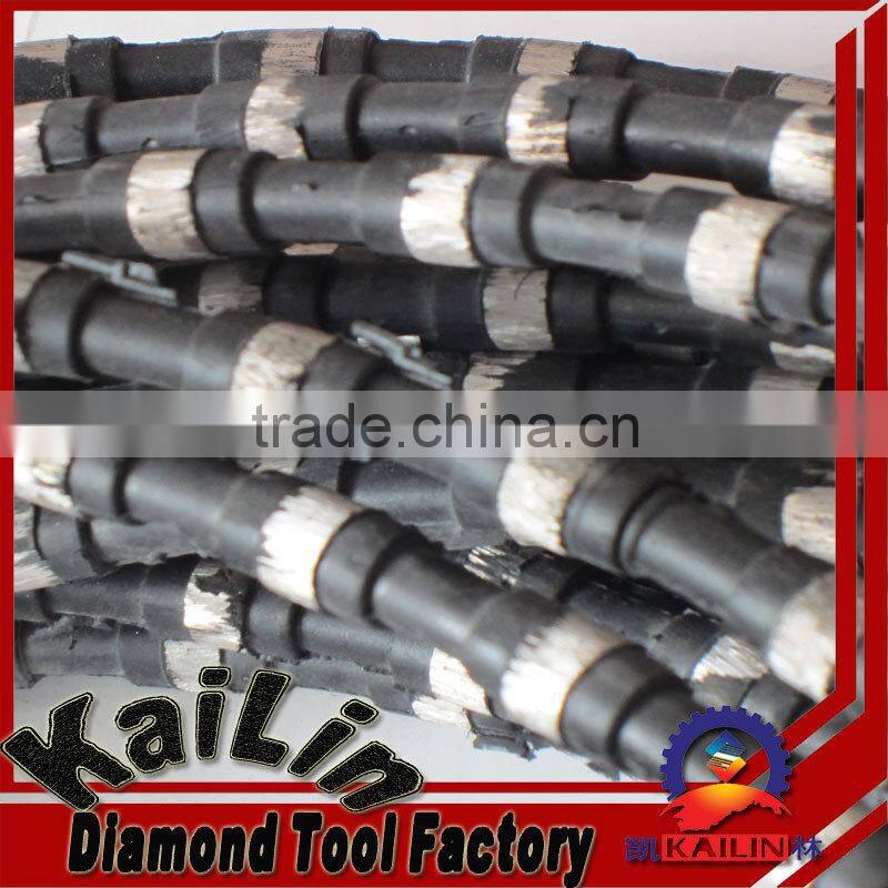 Diamond granite wire saw for quarrying