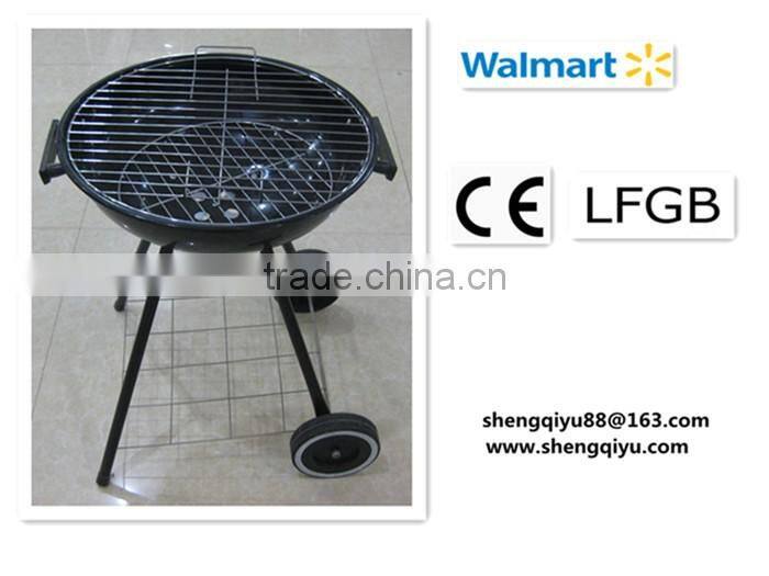 indoor/garden mini size trolley folding Easily Assembled charcoal grill for party