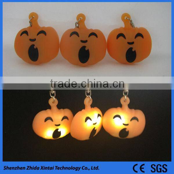 red LED light silicone keychain for multiple keys