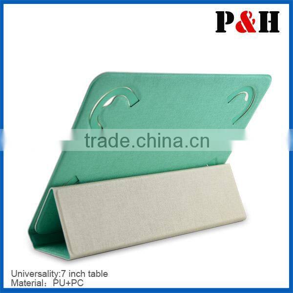 High Quality Tri-fold 7 Inch tablet case cover ,Universal PU Leather Case Cover Stand