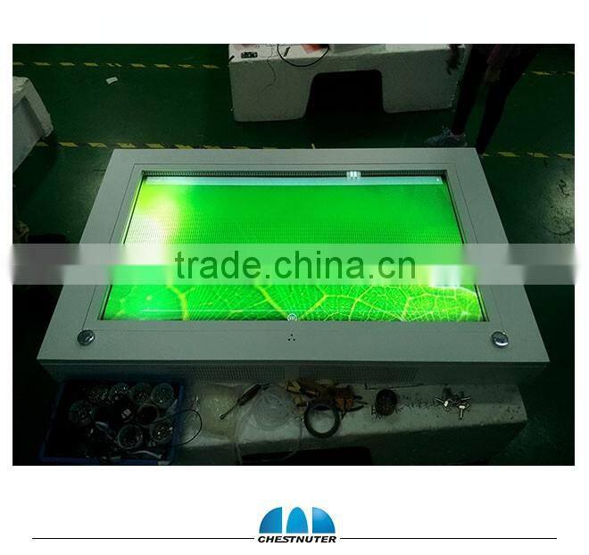 55 Inch outdoor advertising Lcd Monitor TV,Outdoor Wall mounted digital signage, outdoor 1500nits Brightness advertising player