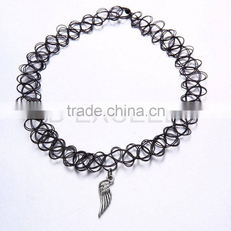 2015 Hot Plastic Elastic Tattoo Choker Necklace