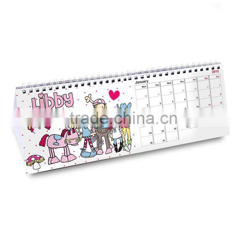 Cheap2016 Custom desk calendar printing wall calendar printing