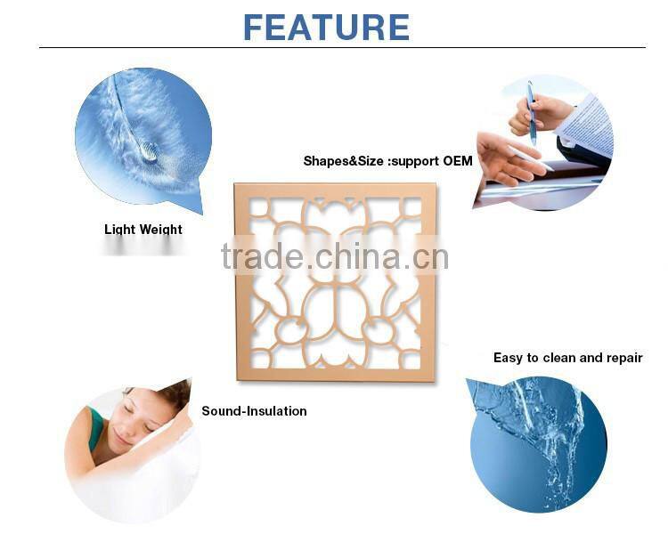 Resistance to various air pollutants 3.0mm carved wood fashionable double side used for exterior wall of building