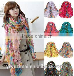 Fashion Women Lady Chiffon Soft Scarves Long Wraps Shawl Beach Scarf New Style