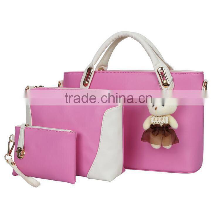2015 Wholesale Famous Designer Handbag With Bear Pandent