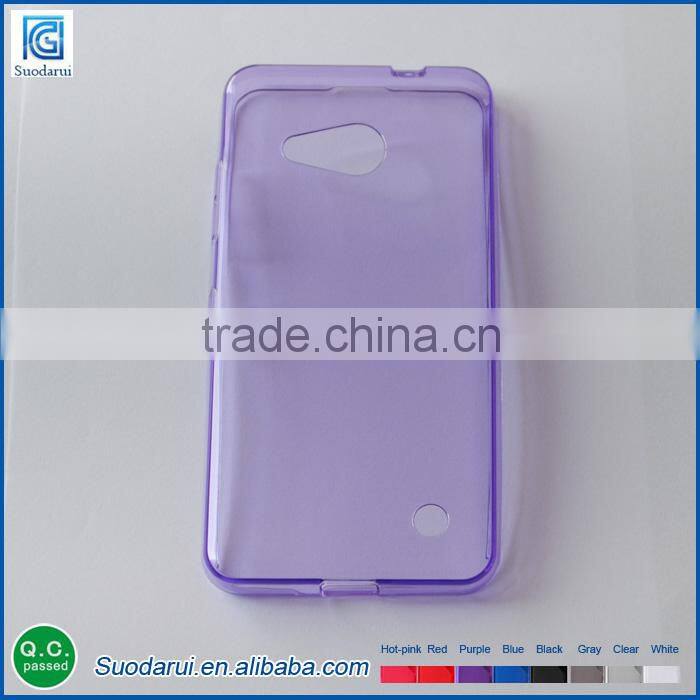 2015 New product tpu cover silicone transparent back case for microsoft nokia lumia 550