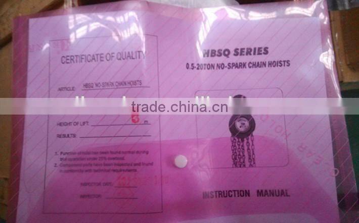 Explosion-proof hand Chain block Hoist