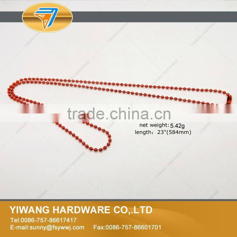 High Quality Electroplating Iron neck chains