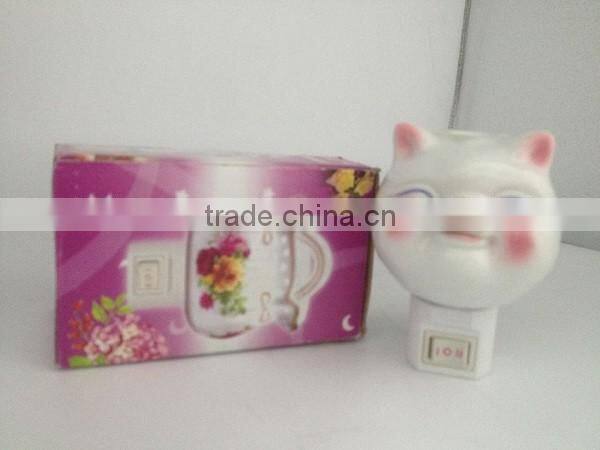 Modern ceramic table lamp with big smile for indoor lighting