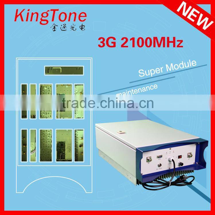 2016 Kingtone China repeater wcdma 3g mobile signal amplifier mobile signal booster 2G 3G signal amplifier 2100MHz repeater