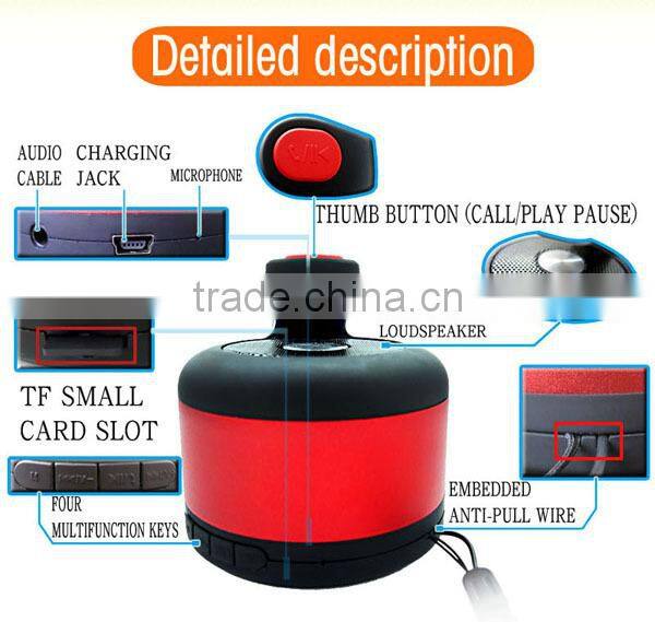 2015!! Personalized mini thumb speaker bluetooth active speaker audio speaker with hand free calling function
