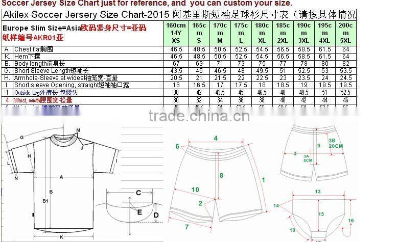 2016 new slim men black soccer jersey