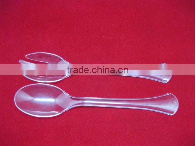 Clear Children Plastic Spoon And Fork
