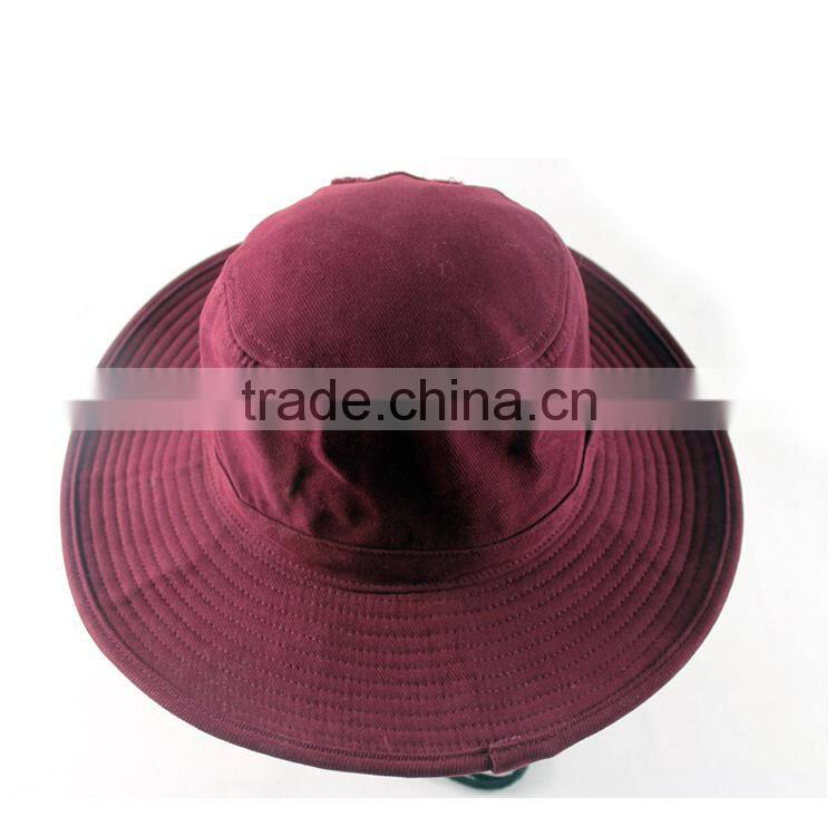 High quality mens brush cotton bucket hat with string