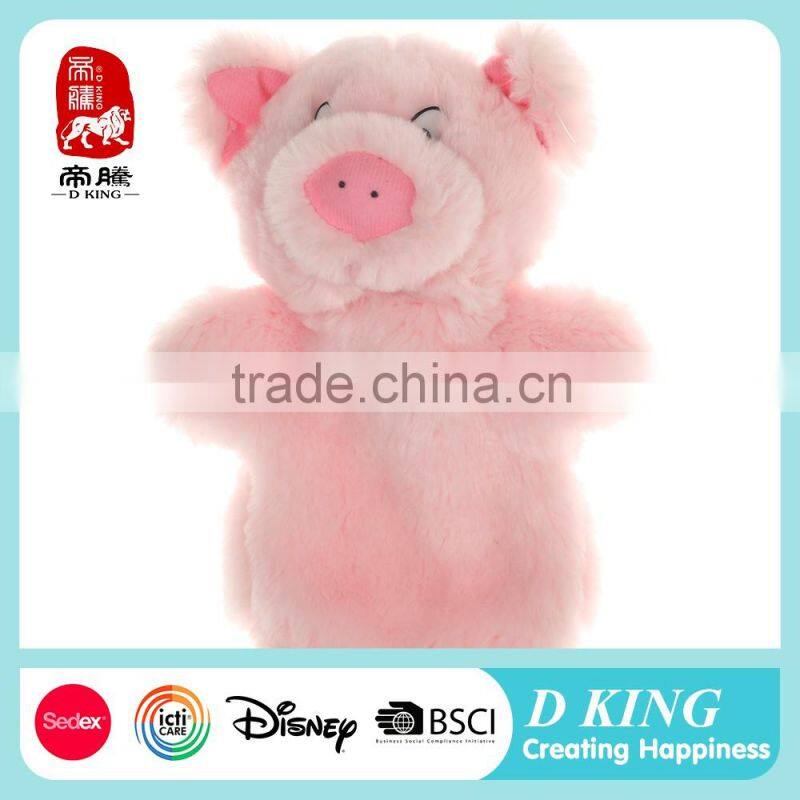 2016 wholesale Fun lovely plush animal hand puppet toy