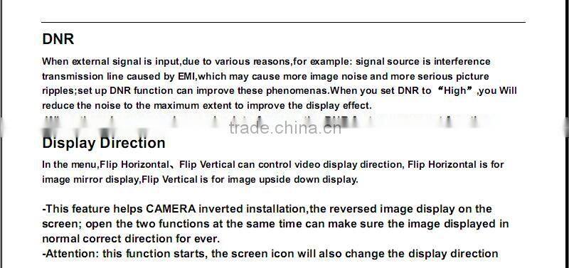 C884 5.8ghz 32ch diversity built-in battery no blue screen 7" FPV monitor for DJI Phantom 3