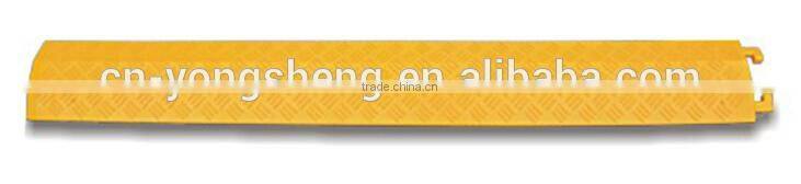 Wide 1-channel Yellow Plastic Cable Protectors