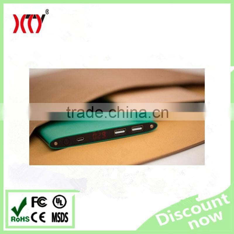 2016 Hot sale dual USB mobile charger ultra slim portable powerbank 20000mah