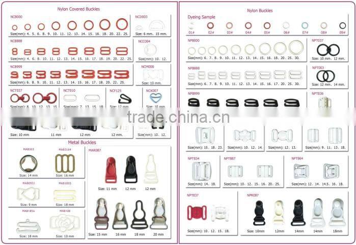 Fashion underwear accessories plastic lingerie slider lingerie buckles bra buckles