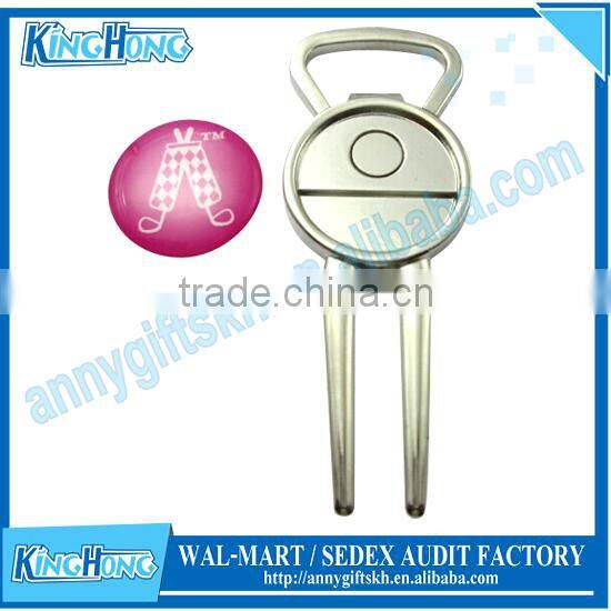 Wholesale photo dome ball marker golf divot tool