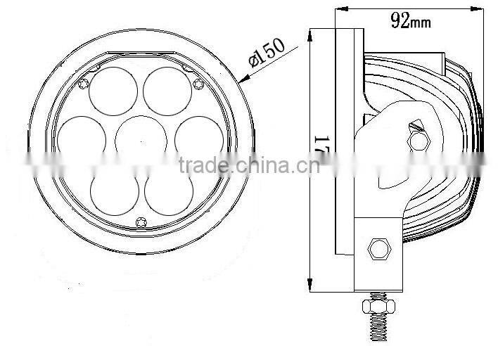 Newest designed work led light c ree for atv suv truck tractor spot flood combo ip67 c ree 70w led work light 12v 24v