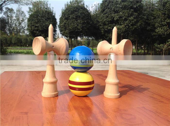 Memory slim shape stripe kendama,popular skill toy kendama stripe