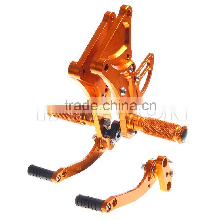 Motorcycle body kits CNC aluminium adjustable rearsets for Buell XB9R 12R S