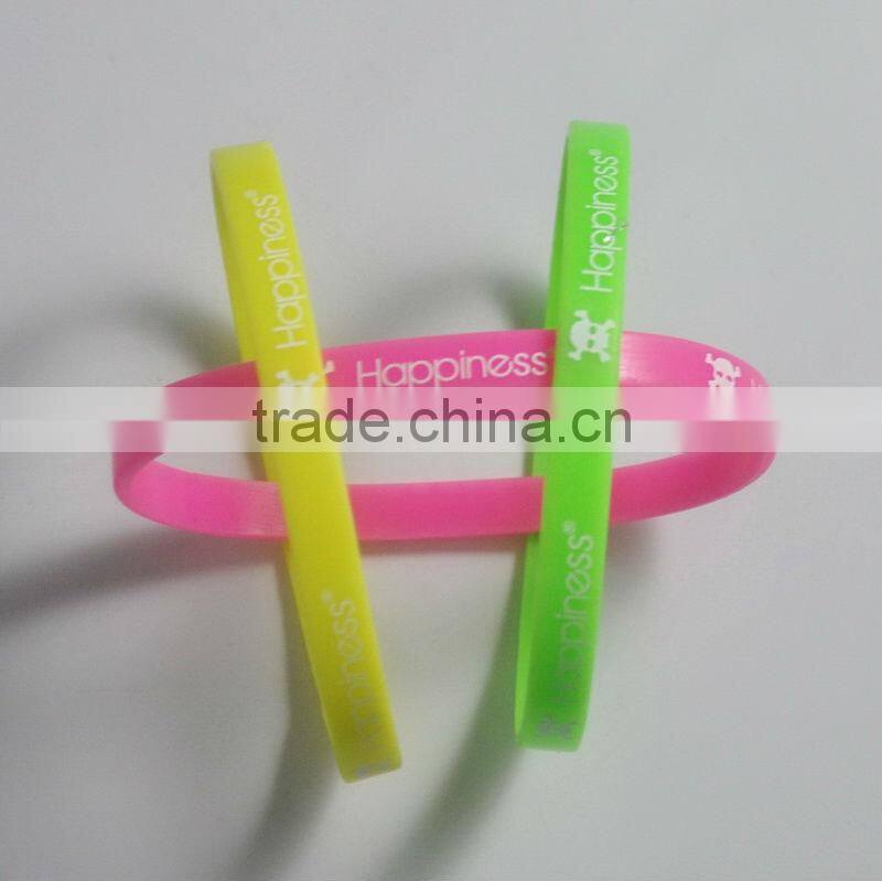 100% silicone silica gel bracelets, silicone wrist strap, carved silicone band