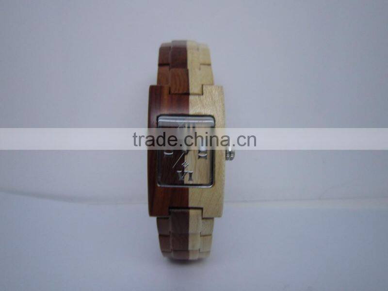 New Design Retro Watch Stock Handmade Wood Watch Fashion Ladies Bracelet Watches Wholesale Price 2014