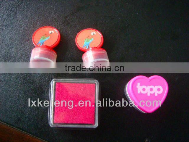 Heart and mark shaped valentine stamp set