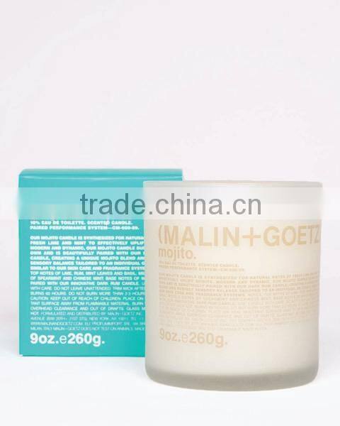 9 oz Mojito Nature Scented Soy wax Candle in glass jar