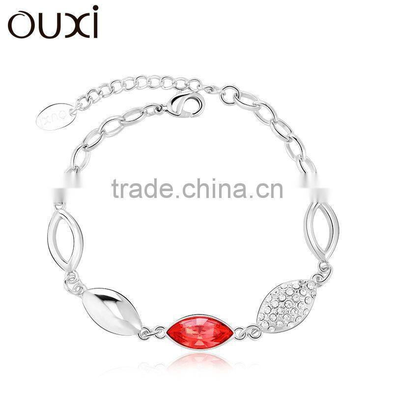 OUXI 2015 crystal shambala bracelet made with Austrian crystal Jewelry 30211