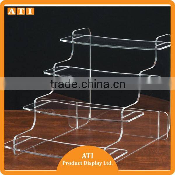 ATI factory wholesale clear acrylic color product riser display stands