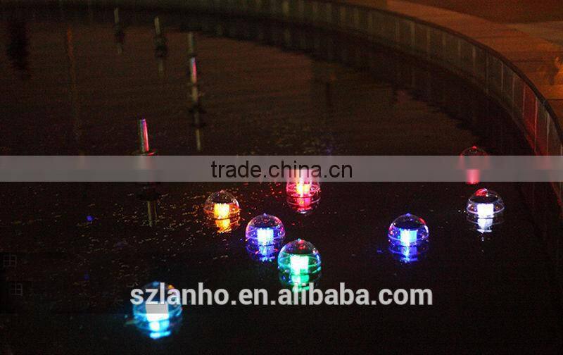 new Solar 7 Color LED Floating Lights Ball Pond Pool Outdoor Path Landscape