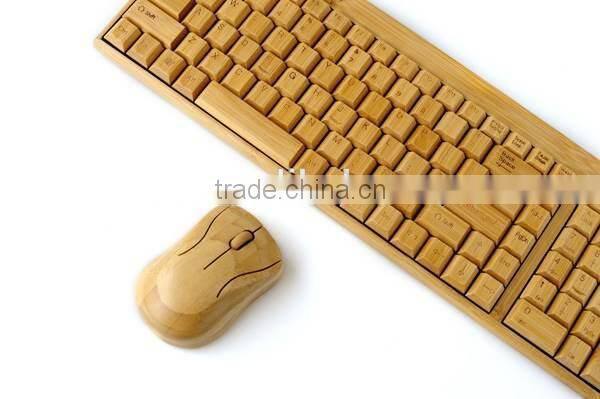 Artis Handmade Bamboo Wooden PC Wireless Bluetooth Keyboard and Mouse