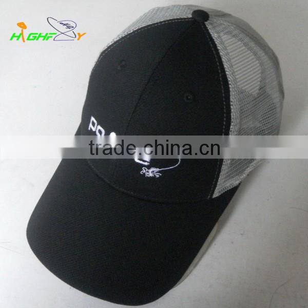 Outdoor fishing mesh trucker cap with embroidery logo custom baseball cap