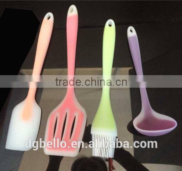 Fashion Design Silicone and Nylon Material Kitchen Utensils for cooking