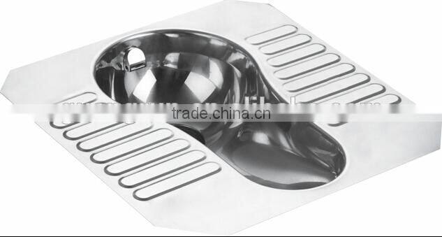 Stainless Steel 304 Squatting Pan With Flushing For Bullet Train GR-004