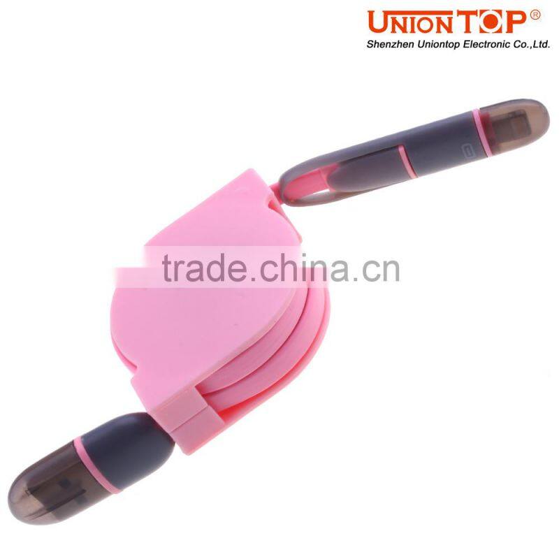 colorful micro 2.0 usb data charger cable for charging mobile whole