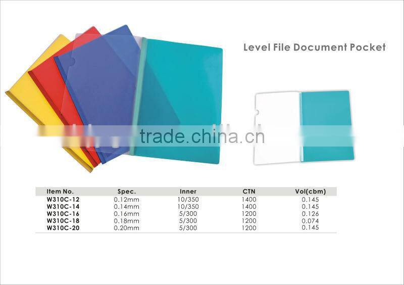 New Design A4 Transparent Clear Easy Slide File Cover