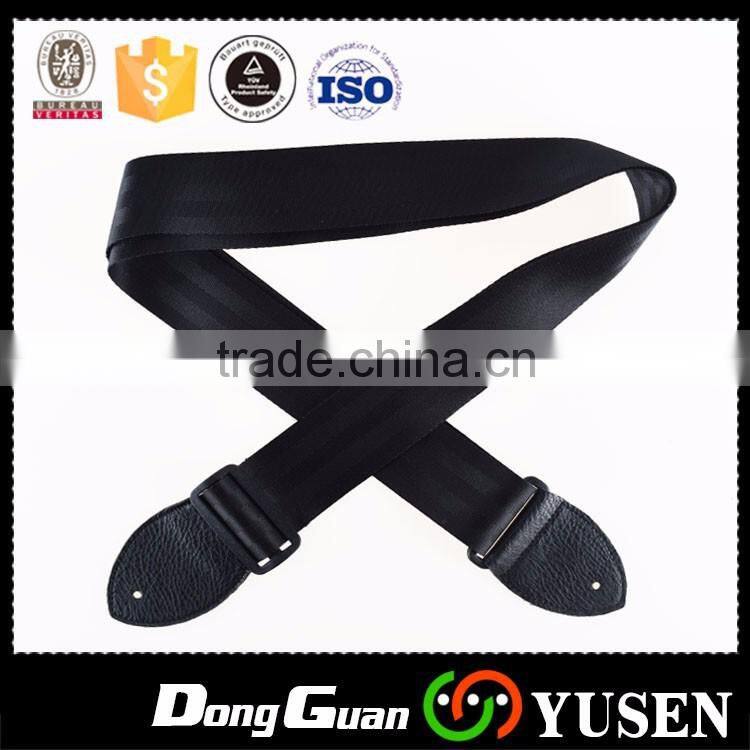 Black color polyester guitar strap for sale with factory price