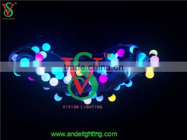 High quality IP 65 waterproof RGB chain led string ball light for party and wedding decoration